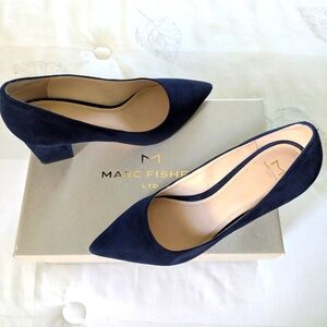 Zala Pointy Toe Block Heel Pumps